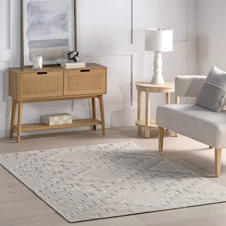 Nuloom Alani Textured Moroccan Area Rug 4ft x 6ft GCSN01A-406